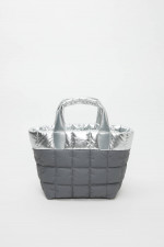 Split Tasche PORTER TOTE SMALL in Silber/Grau