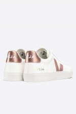 Nachhaltiger Sneaker CAMPO in Weiß/Rosé metallic