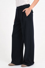 Hose aus reiner Wolle in Navy