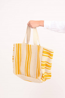 Tasche ERIK in Natur/Gelb