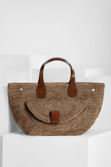 Henkeltasche LAZA II in Walnuss