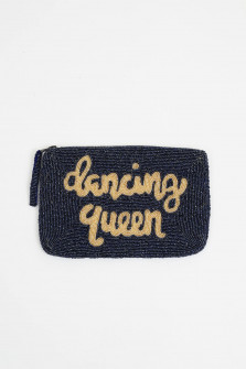 Perlen-Clutch DANCING QUEEN in Navy/Gold