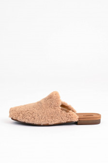 Pantolette JANAYA COZY in Camel