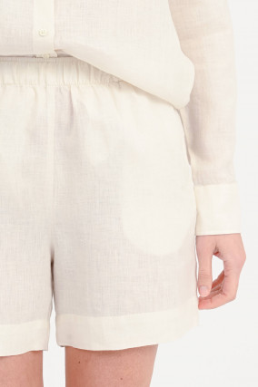 Leinenshorts BELLA in Natur