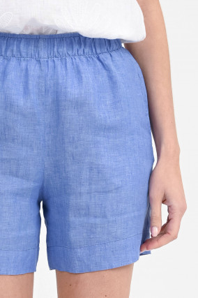 Leinenshorts BELLA in Blau