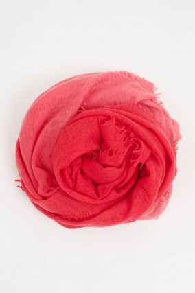 Ombreschal aus Cashmere in Rosa/Rot