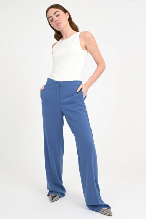 Wide-Leg Hose MARLA in Lichtblau