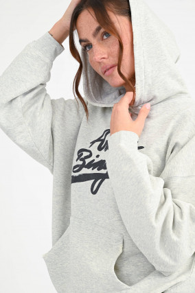 Hoodie HARVEY in Heather Grey