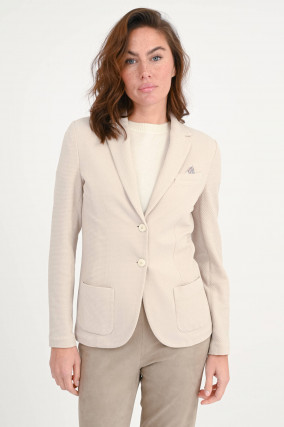 Taillierter Blazer mit Struktur in Coconut