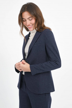 Nadelstreif Blazer in Blue Navy