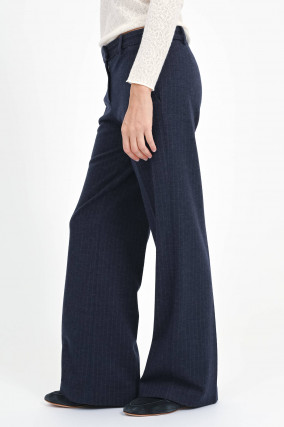 Nadelstreif-Hose in Blue Navy