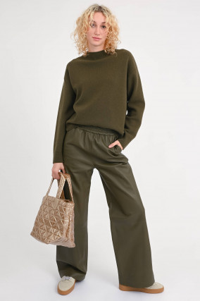 Lederhose WINONA in Oliv