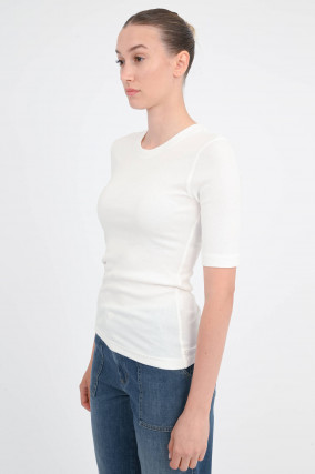Rippshirt in Ivory