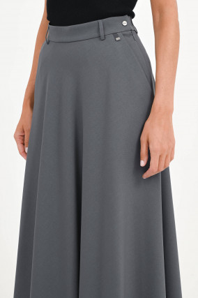 Midi Rock in Moon Grey