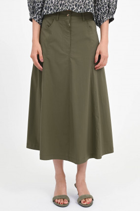 Midi-Rock BRIELLONE in Oliv
