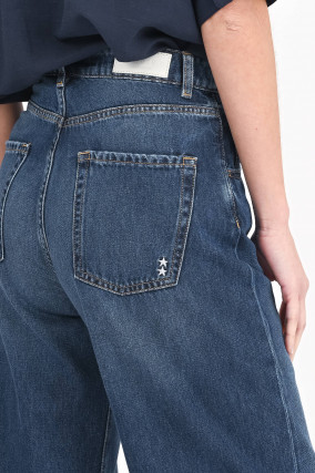 Weite Jeans POPPY in Dunkelblau