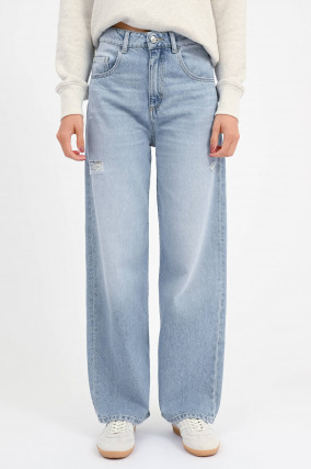 Weite Jeans POPPY in Hellblau