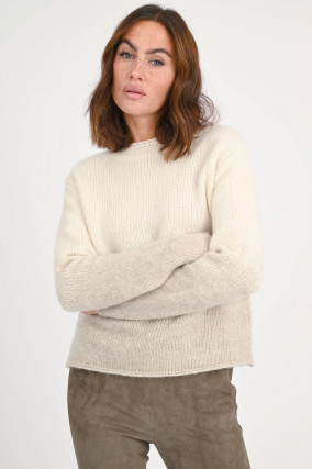 Pullover VASCARA DEGRADE in Ombré-Optik in Creme