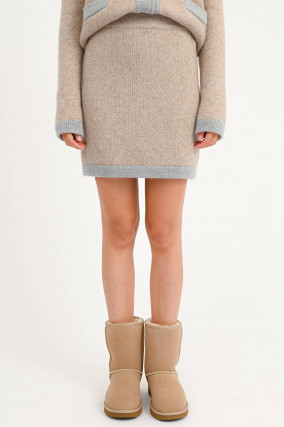 Mini-Cashmere-Rock LI in Sand/Grau