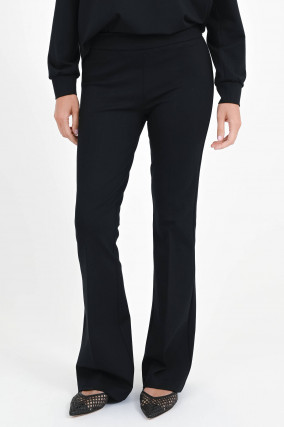 Hose mit elastischem Bund in Schwarz