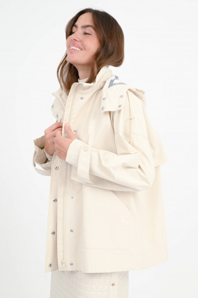 Regenjacke LABBRO in Elfenbein