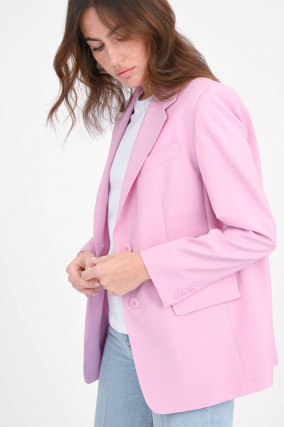 Blazer aus Wolle in Candy Pink