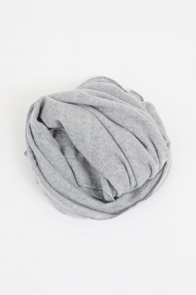Cashmere-Tuch in Hellgrau meliert