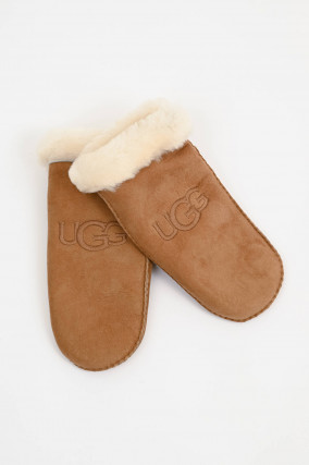 Lammfell Fäustlinge SHEARLING in Chestnut 