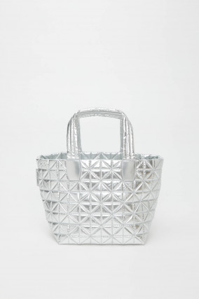 Gesteppte VEE TOTE SMALL in Silber