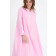 Midikleid OTORRA in Pink/Weiß mit breiten Streifen