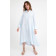 Midikleid OTORRA in Türkis/Weiß schmal gestreift