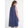 Kleid ANGELA mit Rüschenkragen in Schieferblau