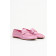 Leder-Loafer in Rosa Metallic