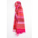 Gestreifter Schal aus Cashmere in Pink/Rosa/Rot