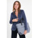Taillierter Blazer aus Samt in Sapphire