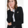 Woll-Blazer mit Struktur in Schwarz