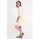 Jersey-Kleid mit 3/4 Arm in Beige