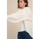 Bluse WITHNEY aus Viskose/Leinen in Weiß