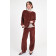 Frottee-Sweatpants PERRY in Kastanie