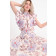 Maxi Rock EDA mit floralem Muster in Natur/Flieder