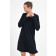 Langarm-Strickkleid in Marine