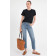 Jeans CALIE mit offenem Saum in Mittelblau
