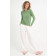 Feinstrick Pullover aus Baumwolle in Verde Salvia