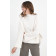 Pullover mit hohen Seitenschlitzen in Natur
