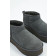 Lammfell-Boot ULTRA MINI PLATTFORM in Grau