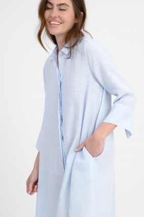 Leinenkleid GRACY in Hellblau