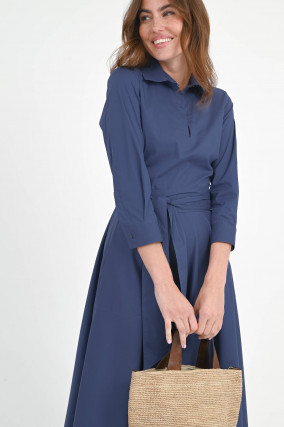 Maxi-Kleid FREGENE in Schieferblau