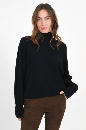 Pullover aus Woll-Cashmere-Mix in Schwarz