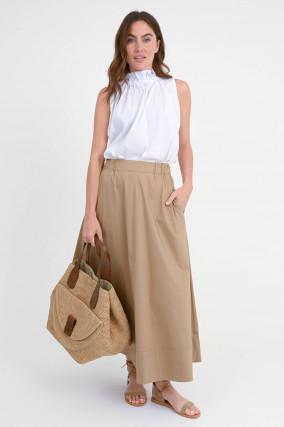 Maxi-Rock SUSANNE in Light Camel