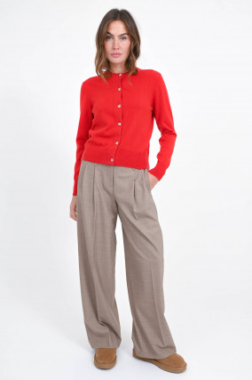 Cashmere-Cardigan in Rot